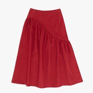 Lisa Says Gah Maeve Midi Skirt Red